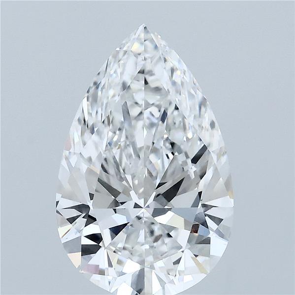 3.09ct Pear E VS1 Lab Created Diamond