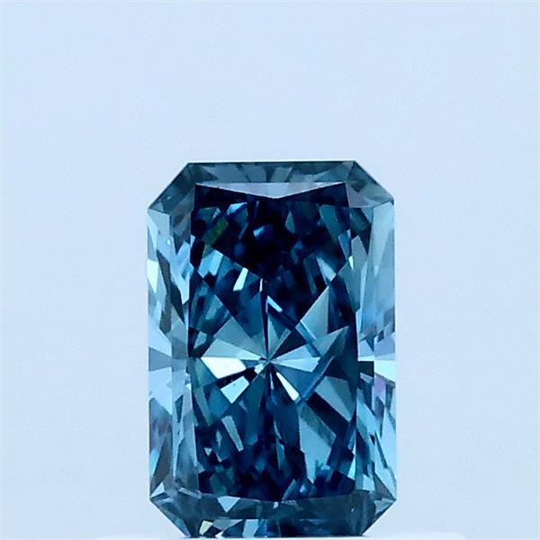 0.53ct Radiant FANCY INTENSE BLUE VVS2 Lab Created Diamond