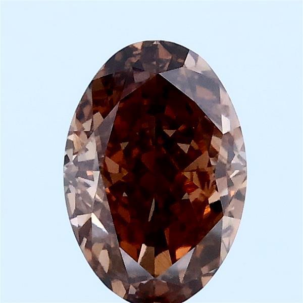 1.1ct Oval FANCY BROWN VS1 Lab Created Diamond