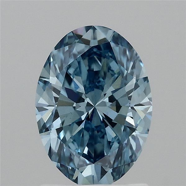 1.51ct Oval FANCY VIVID BLUE VS1 Lab Created Diamond