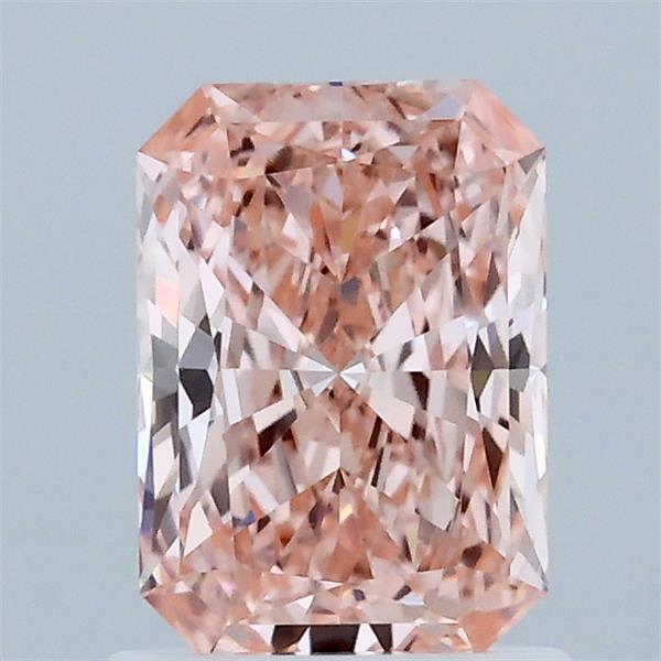 1.05ct Radiant FANCY VIVID PINK VVS2 Lab Created Diamond