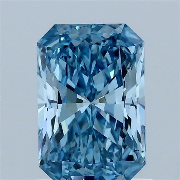 1.04ct Radiant FANCY VIVID BLUE VS2 Lab Created Diamond