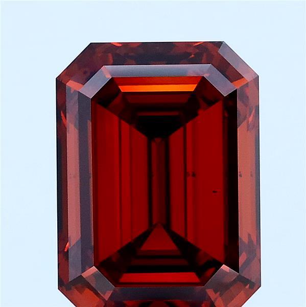 3.51ct Emerald FANCY DEEP ORANGE VS2 Lab Created Diamond