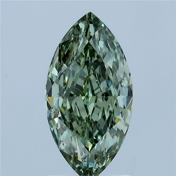 2.12ct Marquise FANCY VIVID GREEN VS1 Lab Created Diamond