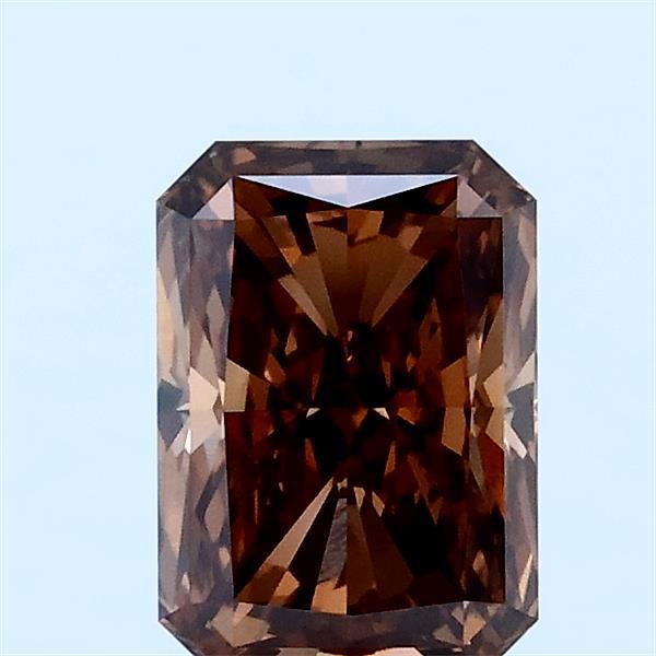 1.07ct Radiant FANCY BROWN VVS2 Lab Created Diamond