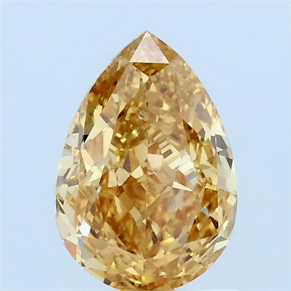 1ct Pear FANCY INTENSE YELLOW VS2 Lab Created Diamond