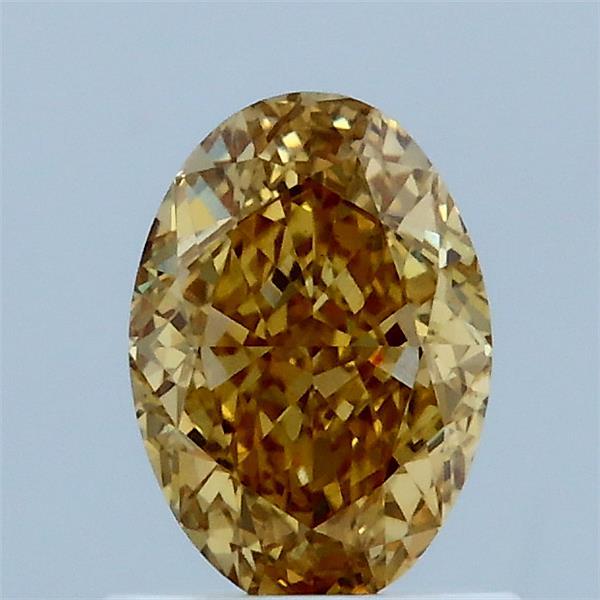 1.01ct Oval FANCY INTENSE YELLOW VS1 Lab Created Diamond