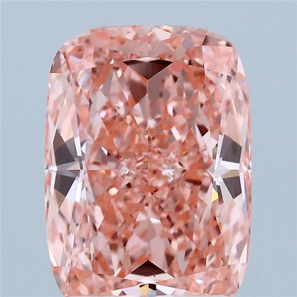 2.02ct Cushion FANCY VIVID PINK VS1 Lab Created Diamond