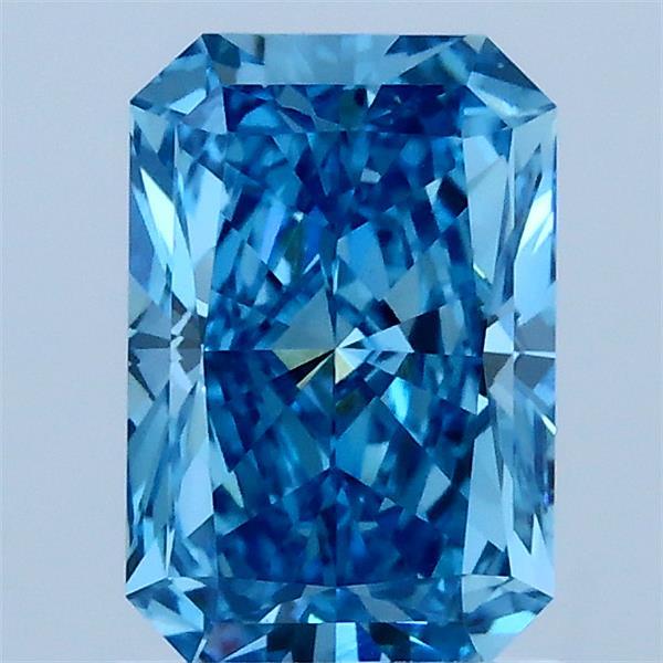 1.5ct Radiant FANCY VIVID BLUE VS1 Lab Created Diamond