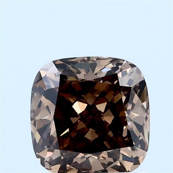 1.1ct Cushion FANCY BROWN VVS1 Lab Created Diamond