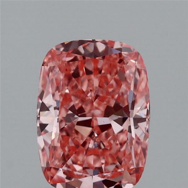 1.01ct Cushion FANCY VIVID PINK VS1 Lab Created Diamond