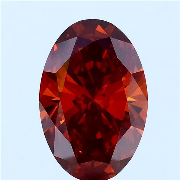 2.01ct Oval FANCY DEEP ORANGE VVS2 Lab Created Diamond