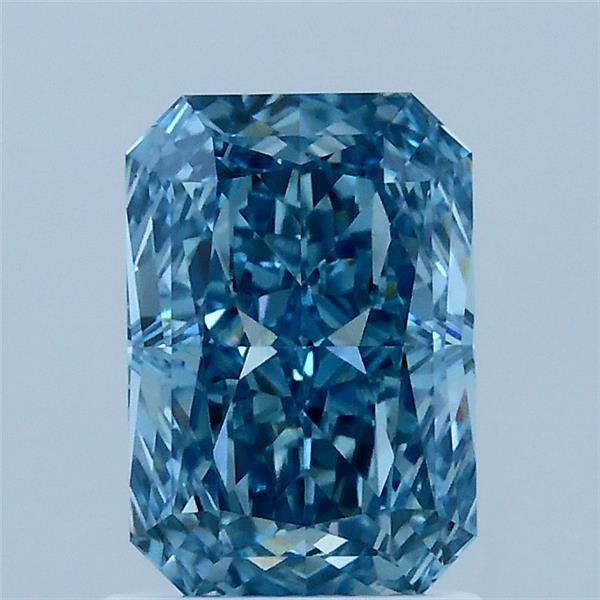 1.53ct Radiant FANCY VIVID BLUE VS1 Lab Created Diamond