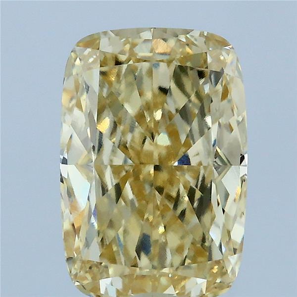 3.12ct Cushion FANCY YELLOW VVS2 Lab Created Diamond