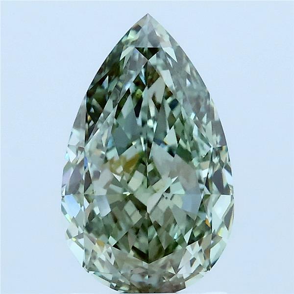 2.07ct Pear FANCY INTENSE GREEN VVS2 Lab Created Diamond