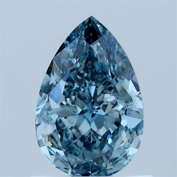 1.03ct Pear FANCY VIVID BLUE VS2 Lab Created Diamond