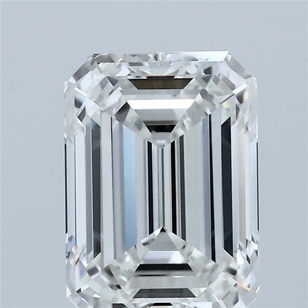 2.03ct Emerald F VVS2 Lab Created Diamond