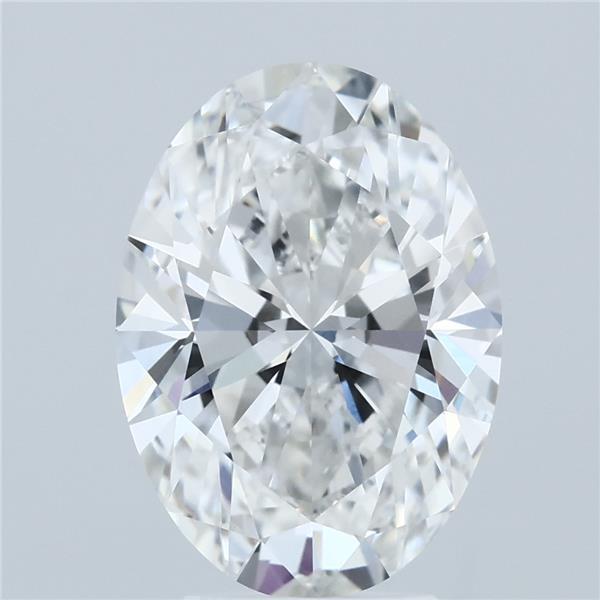 4.02ct Oval F VVS2 Lab Created Diamond