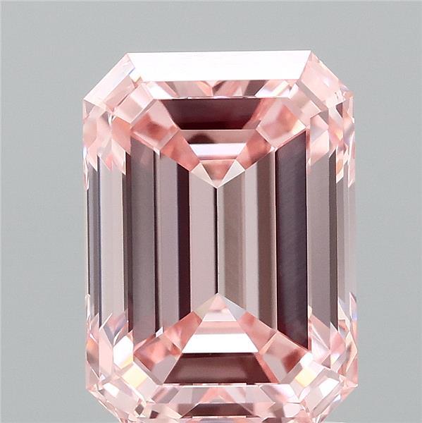 1.84ct Emerald FANCY INTENSE PINK VVS1 Lab Created Diamond
