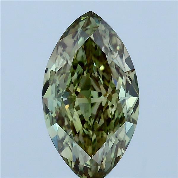 2.02ct Marquise FANCY INTENSE GREEN VS2 Lab Created Diamond