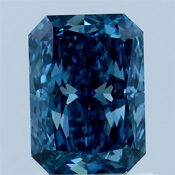 1.63ct Radiant FANCY VIVID BLUE VS1 Lab Created Diamond
