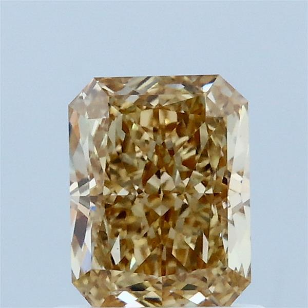 1.07ct Radiant FANCY BROWNISH YELLOW VS1 Lab Created Diamond
