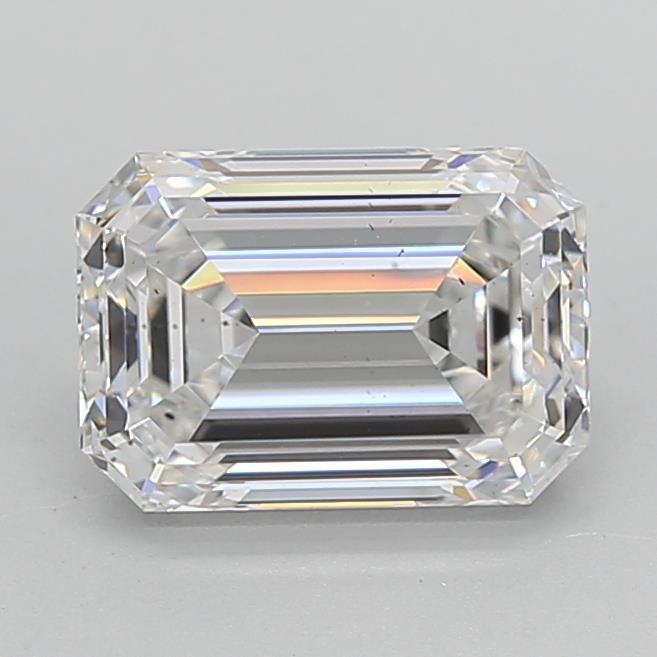 2.38ct Emerald F VS2 Lab Created Diamond