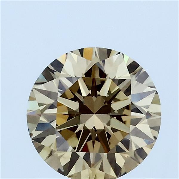 1ct Round FANCY BROWNISH YELLOW VVS2 Lab Created Diamond