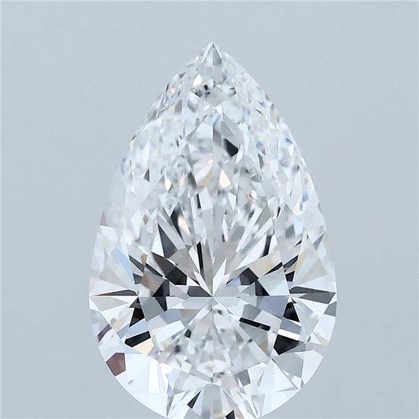 2.74ct Pear D VVS2 Lab Created Diamond