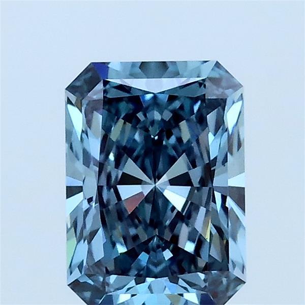 1.02ct Radiant FANCY INTENSE BLUE VS1 Lab Created Diamond