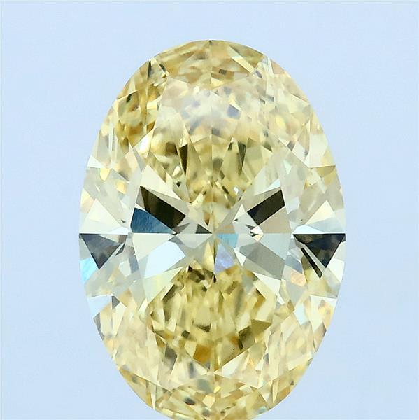 3ct Oval FANCY YELLOW VS1 Lab Created Diamond