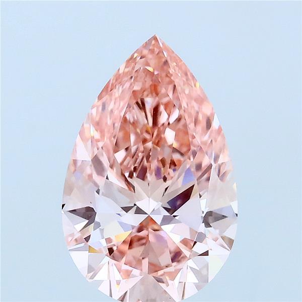 2.08ct Pear FANCY VIVID PINK VS1 Lab Created Diamond