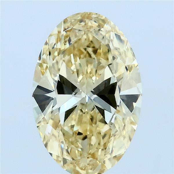 2ct Oval FANCY INTENSE YELLOW VVS2 Lab Created Diamond