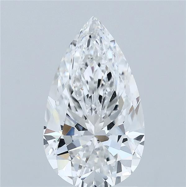 1.92ct Pear D VVS2 Lab Created Diamond