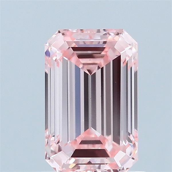 1.02ct Emerald FANCY INTENSE PINK VS1 Lab Created Diamond