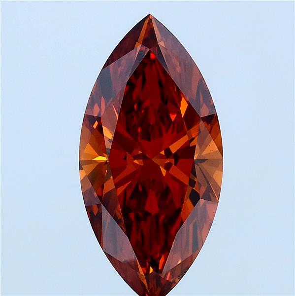 2.58ct Marquise FANCY DEEP ORANGE VS2 Lab Created Diamond
