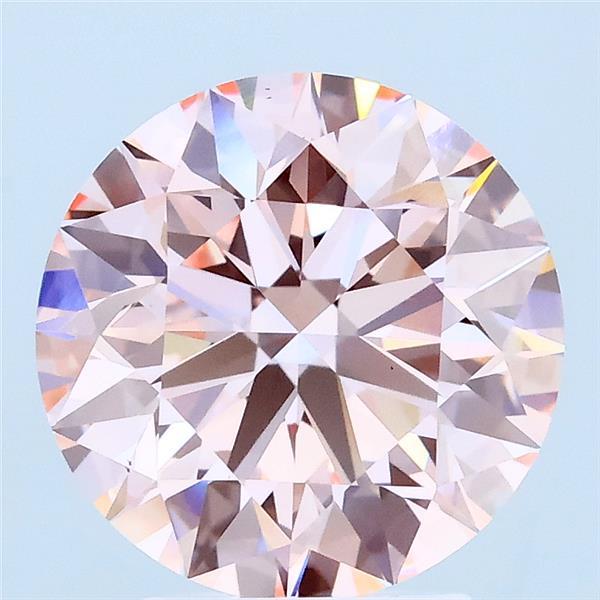 3.09ct Round FANCY INTENSE PINK VS1 Lab Created Diamond