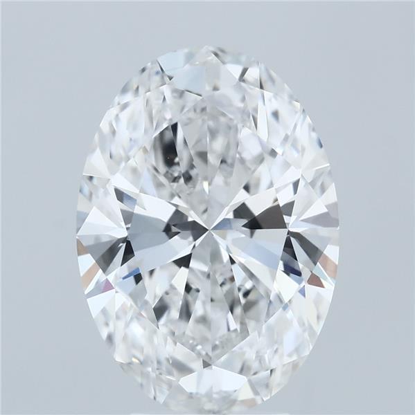 5.04ct Oval E VVS2 Lab Created Diamond