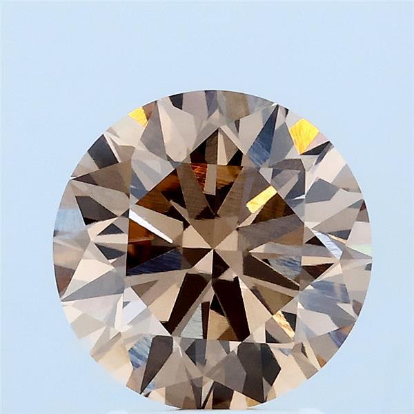 2.1ct Round FANCY BROWN VS1 Lab Created Diamond