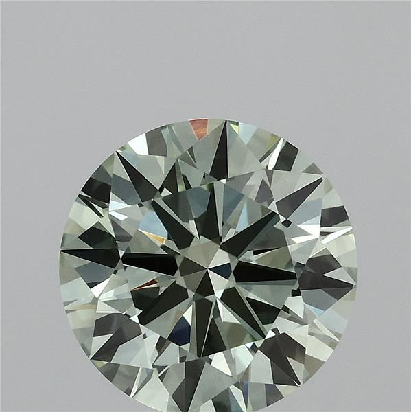3.52ct Round FANCY INTENSE GREEN VS2 Lab Created Diamond