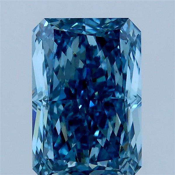 2.03ct Radiant FANCY VIVID BLUE VS1 Lab Created Diamond