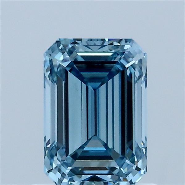1.03ct Emerald FANCY VIVID BLUE VS1 Lab Created Diamond