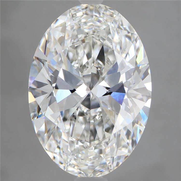 5.13ct Oval F VVS2 Lab Created Diamond