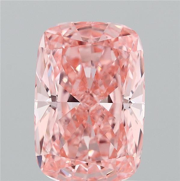 2.07ct Cushion FANCY VIVID PINK VVS2 Lab Created Diamond