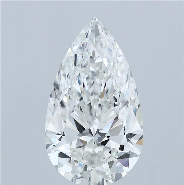 2.5ct Pear F VVS2 Lab Created Diamond