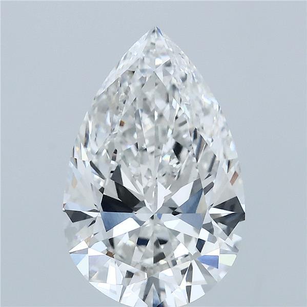 3ct Pear F VVS2 Lab Created Diamond