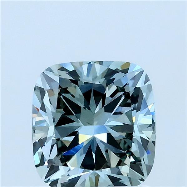 1.51ct Cushion FANCY GREEN VS2 Lab Created Diamond