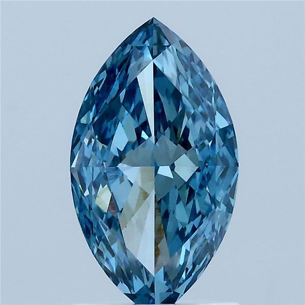 1.63ct Marquise FANCY VIVID BLUE VS1 Lab Created Diamond