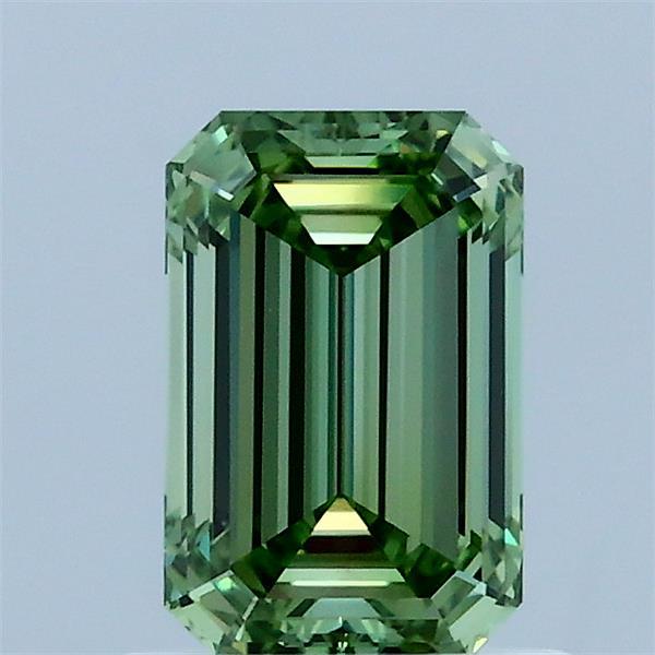 1.01ct Emerald FANCY VIVID GREEN VS1 Lab Created Diamond