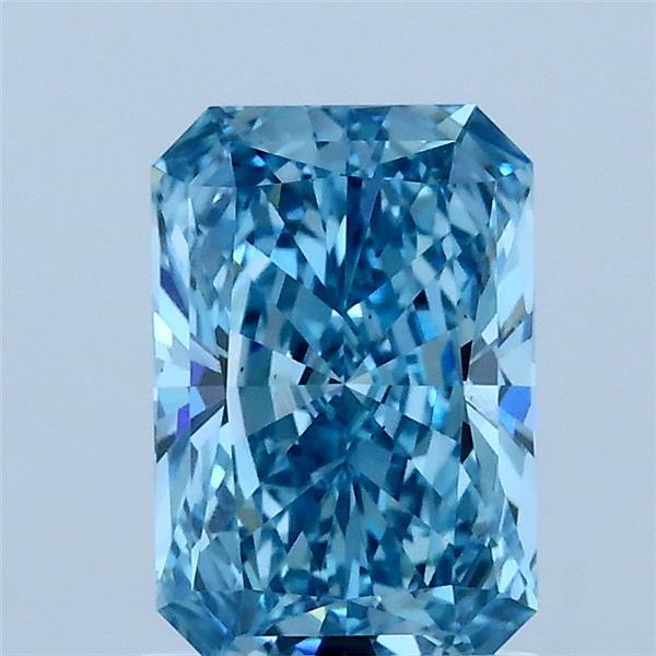 1.3ct Radiant FANCY VIVID BLUE VS1 Lab Created Diamond